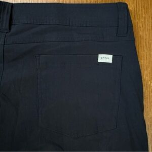 Orvis Fleece Lined Mens Pants 34x32 Straight Black Insulated Outdoors Hiking